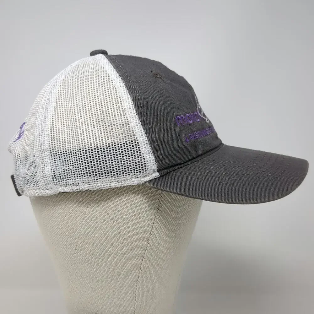 Outdoor Cap Baseball Cap Gray White One Size March of Dimes Mesh Strapback Hat